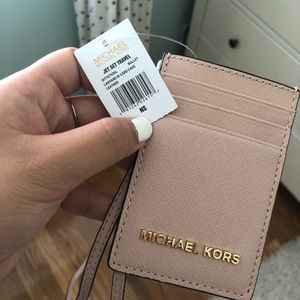 Michael Kors Jet Set Travel Lanyard ID Card Case